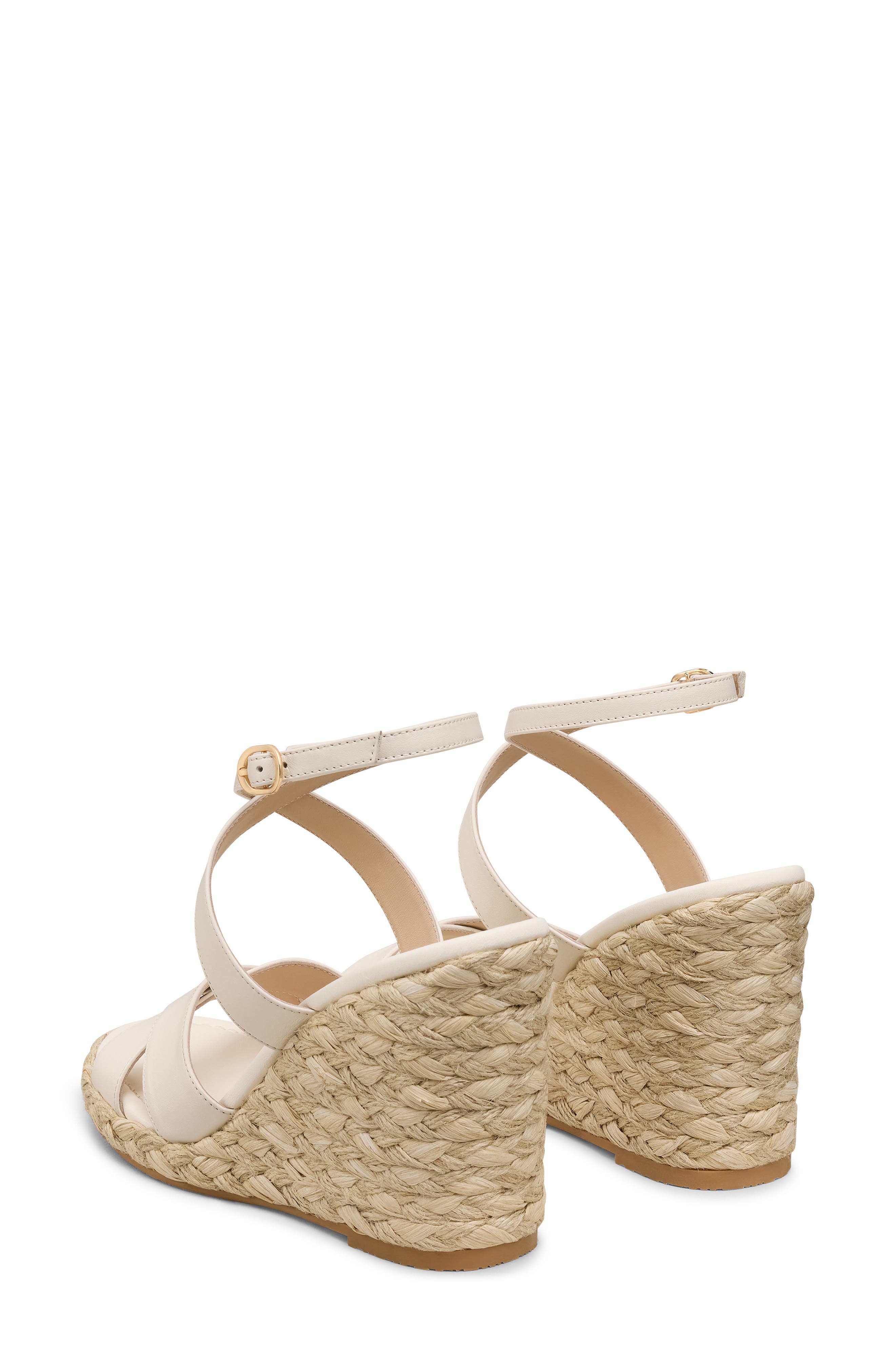 Alyssa Ankle Strap Wedge Sandal, Alternate, color, CREAM