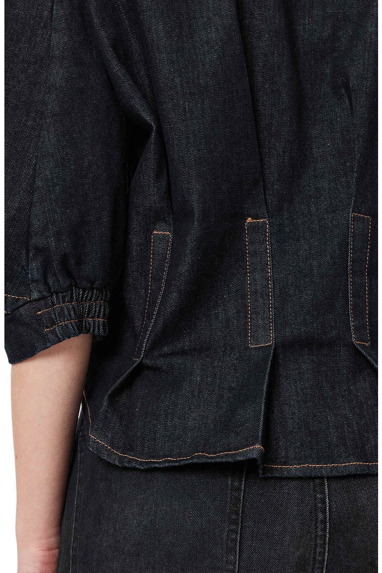 Nancy Cotton Blend Stretch Denim Shirt, Alternate, color, RINSE WASH INDIGO
