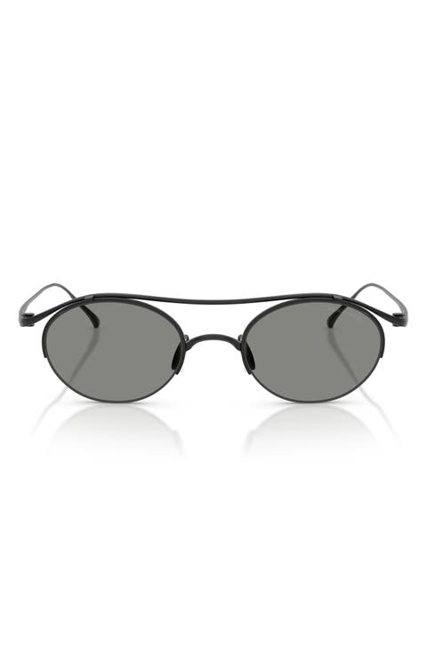 49mm Oval Sunglasses