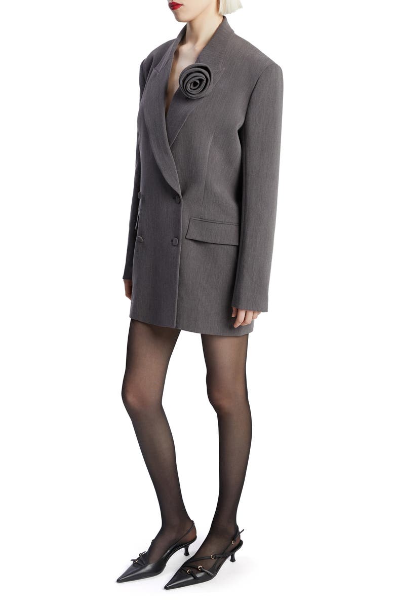 Bardot Joelle Long Sleeve Tuxedo Minidress, Alternate, color,