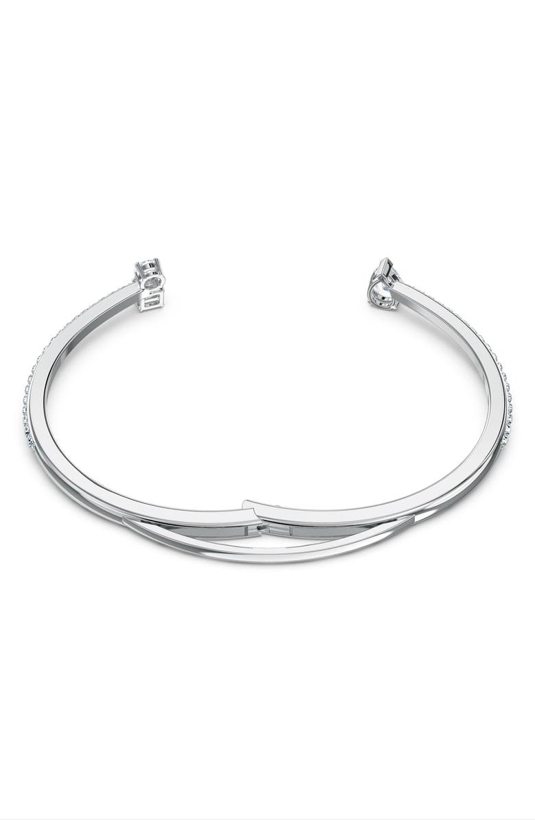 Swarovski Attract Crystal Cuff Bracelet, Alternate, color, White