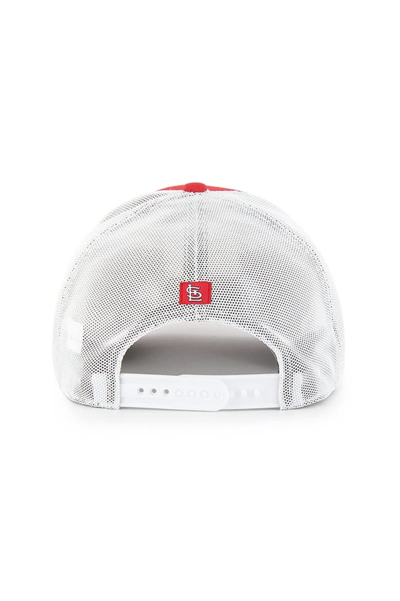 Men's '47 Red/White St. Louis Cardinals Scratch Adjustable Trucker Hat, Alternate, color, Red