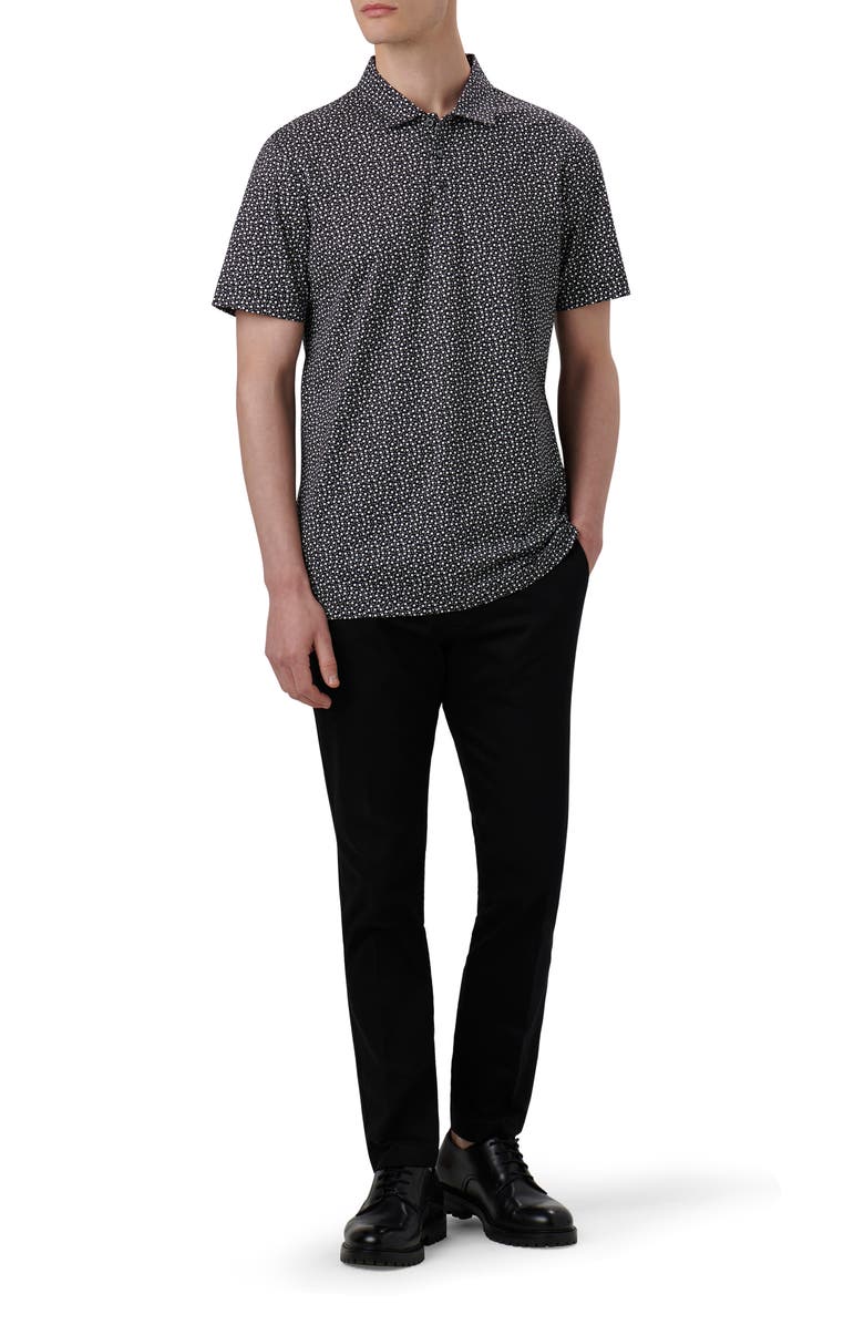 Bugatchi Victor OoohCotton<sup>®</sup> Nail & Tack Print Polo, Alternate, color, 