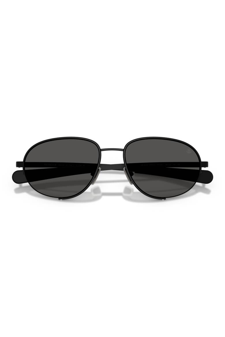 Circuit 56mm Oval Sunglasses, Alternate, color, MATTE BLACK / SOLID GREY