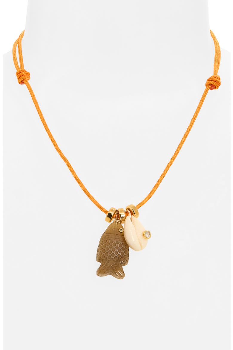 Tropicana Necklace, Alternate, color, ORANGE