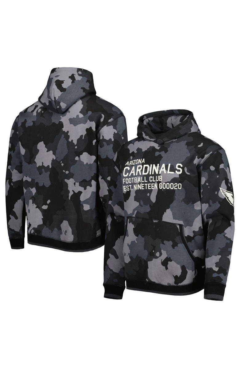 THE WILD COLLECTIVE Men's The Wild Collective Black Arizona Cardinals Camo Pullover Hoodie, Main, color, Black