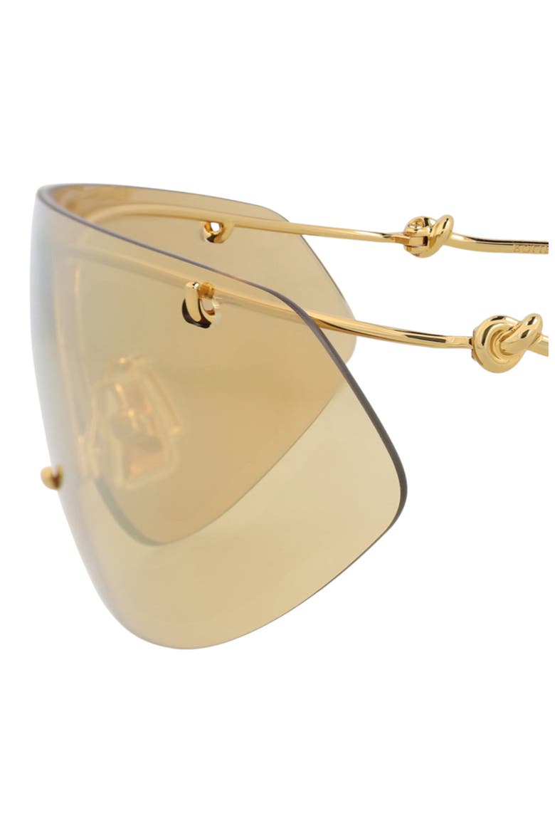 Gender Inclusive Oversize Polarized Mirrored Shield Sunglasses, Alternate, color, GOLD GOLD YELLOW