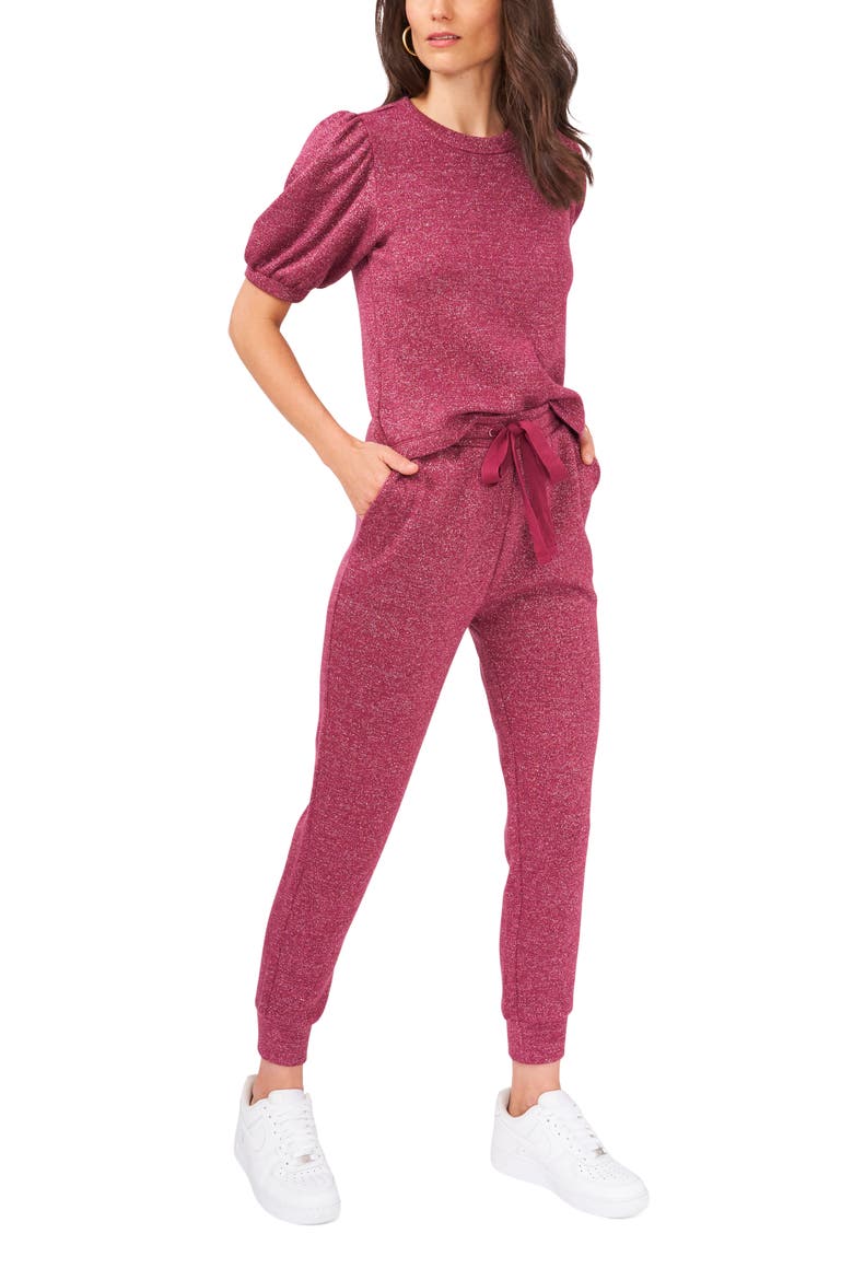 Sparkle Joggers, Alternate, color, NAPA WINE