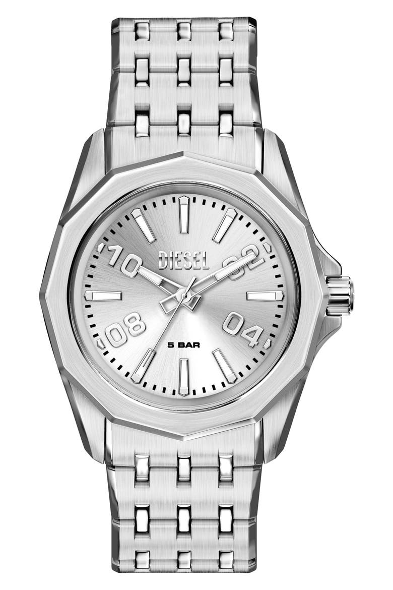 Stinger Bracelet Watch, 44mm, Main, color, SILVER