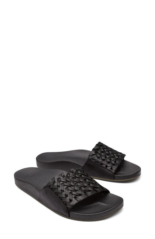 Olukai Kamola Slide Sandal In Black