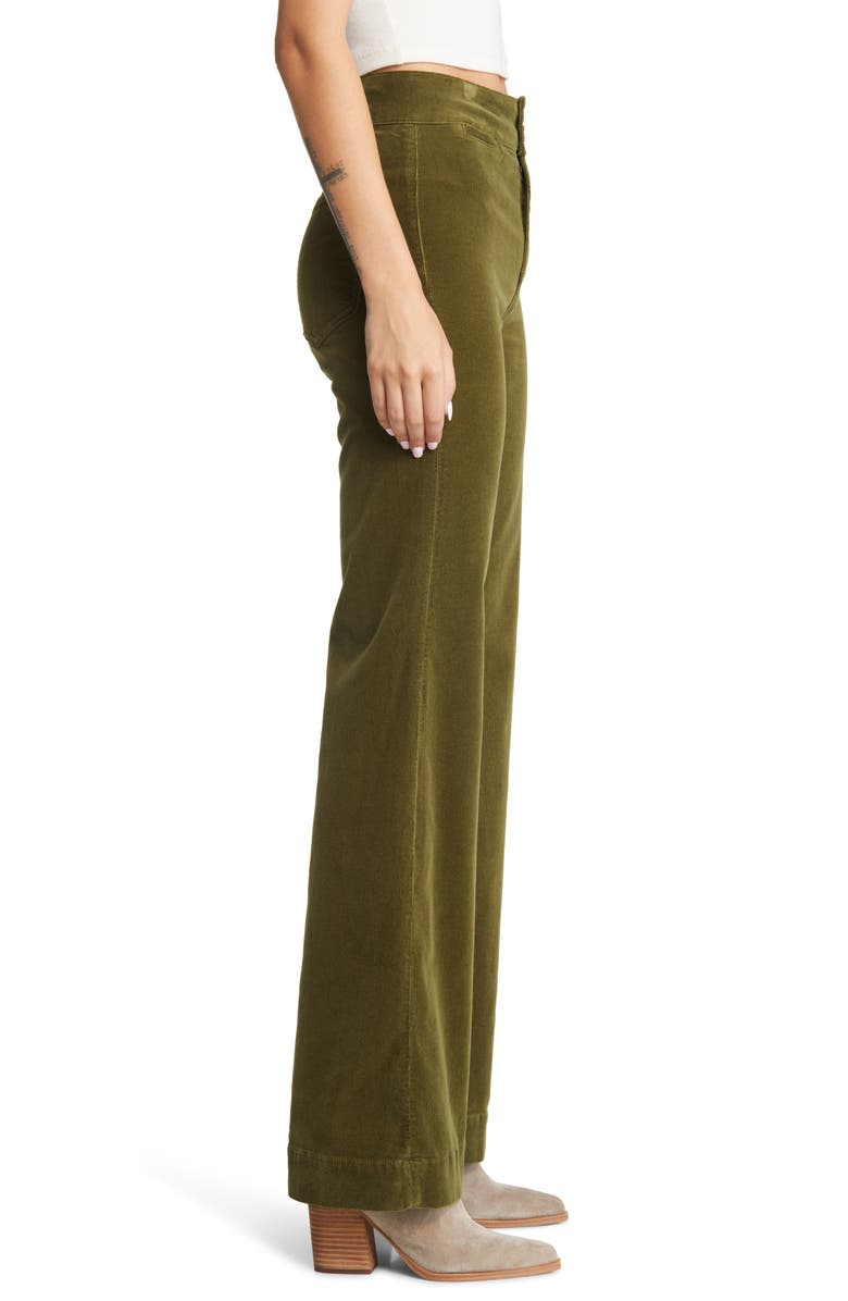 ASKK NY Brighton High Waist Wide Leg Corduroy Jeans, Alternate, color, 