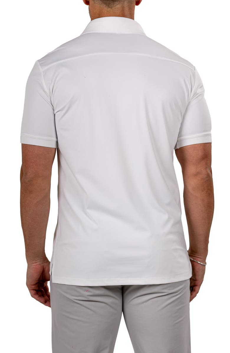 Maceoo Marthyr0019 White Golf Polo, Alternate, color, White