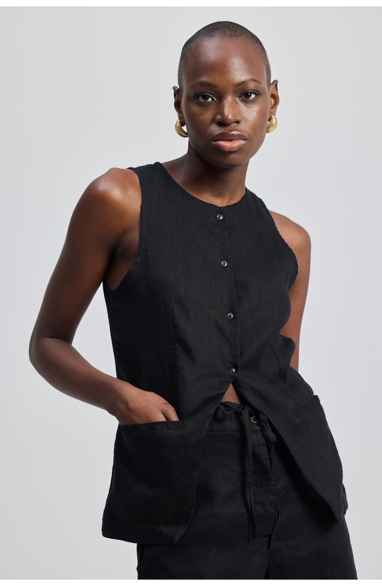 Reistor Sleeveless Vest Jacket, Alternate, color, Black