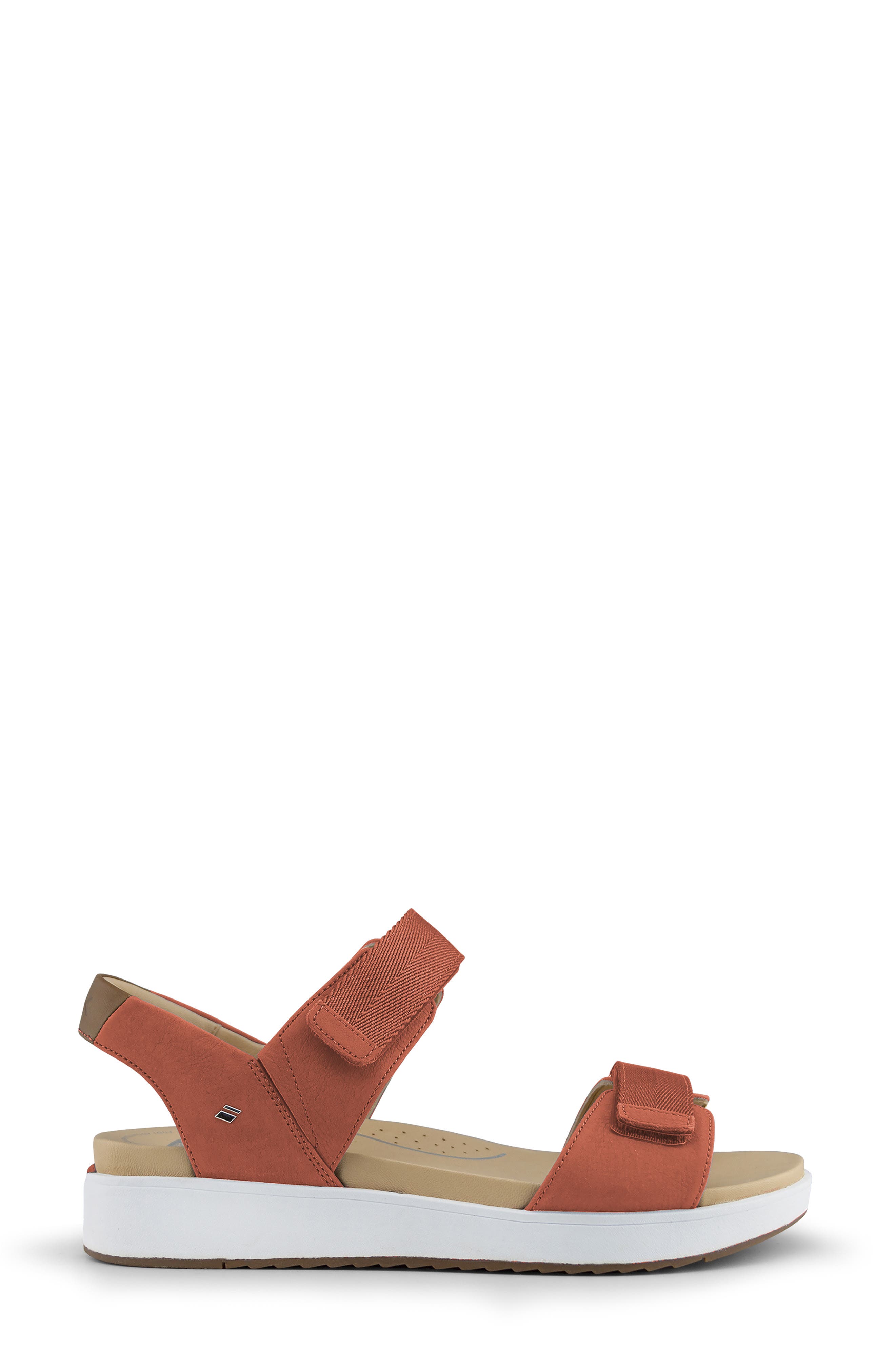 Piza Hands-Free Sandal, Alternate, color, ORANGE LEATHER