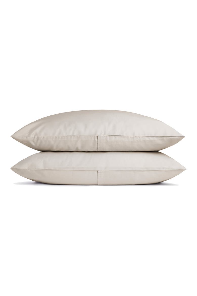 Set of 2 Sateen Pillowcases, Main, color, BONE