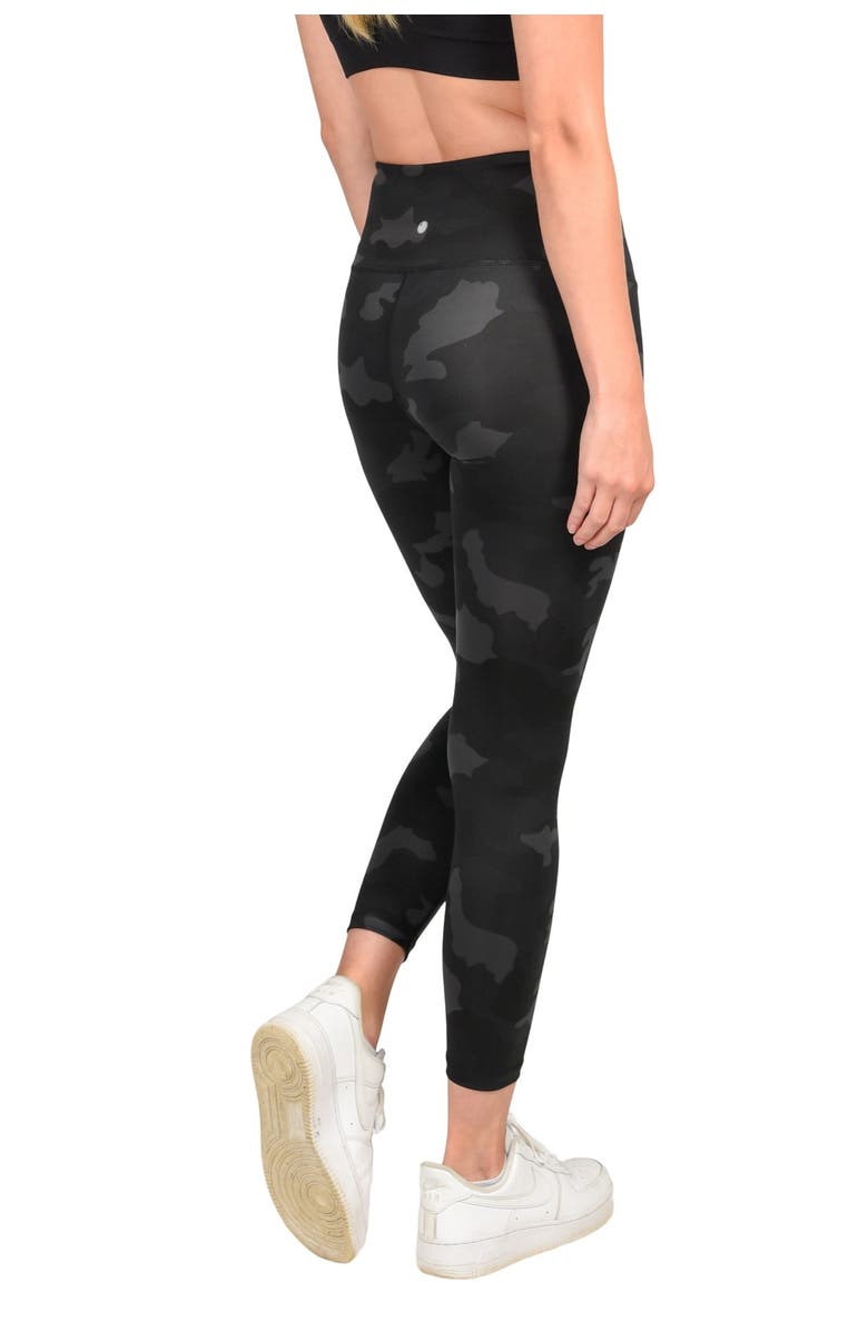 90 DEGREE BY REFLEX Lux Camo High Waisted Ankle Leggings, Alternate, color,