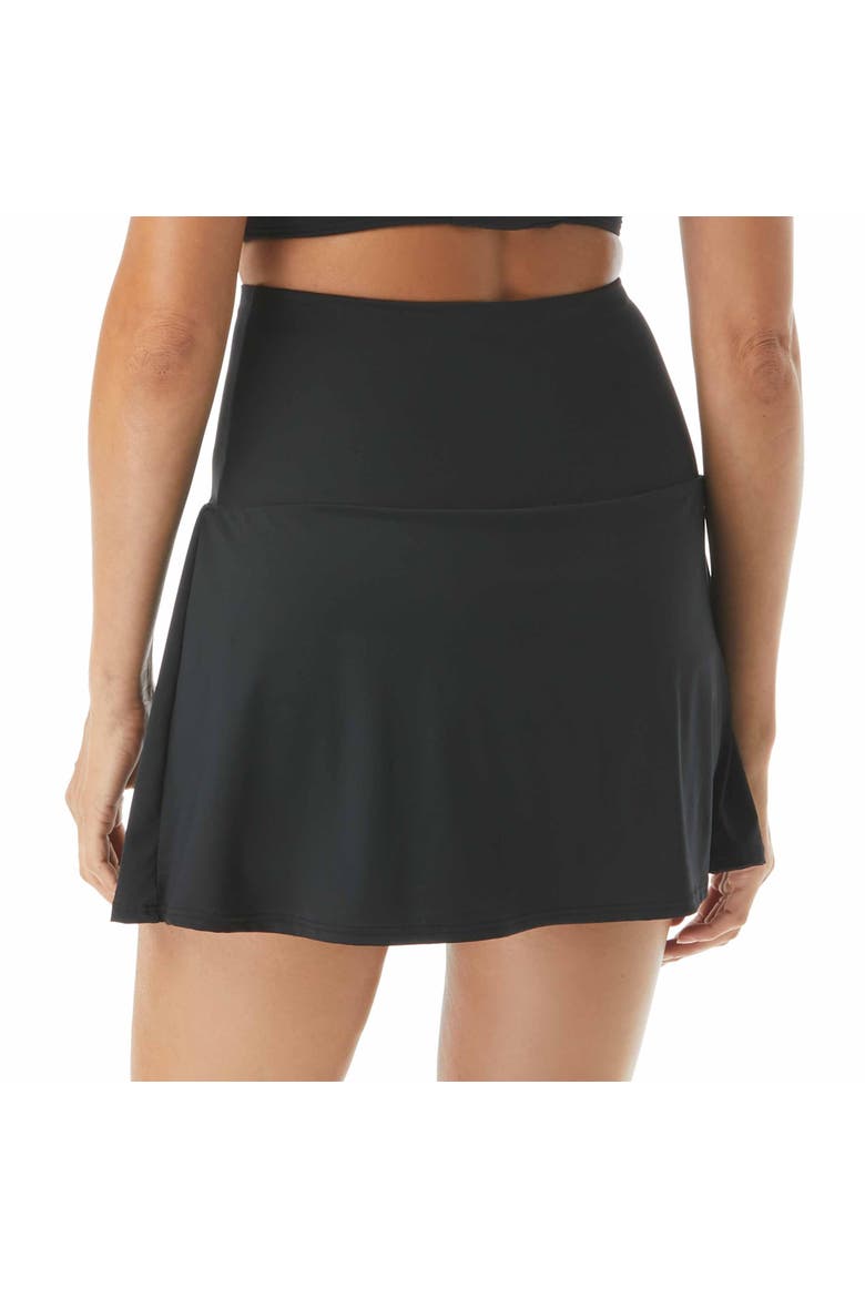 Soar Ultra High Swim Skirt, Alternate, color, Cast-Black