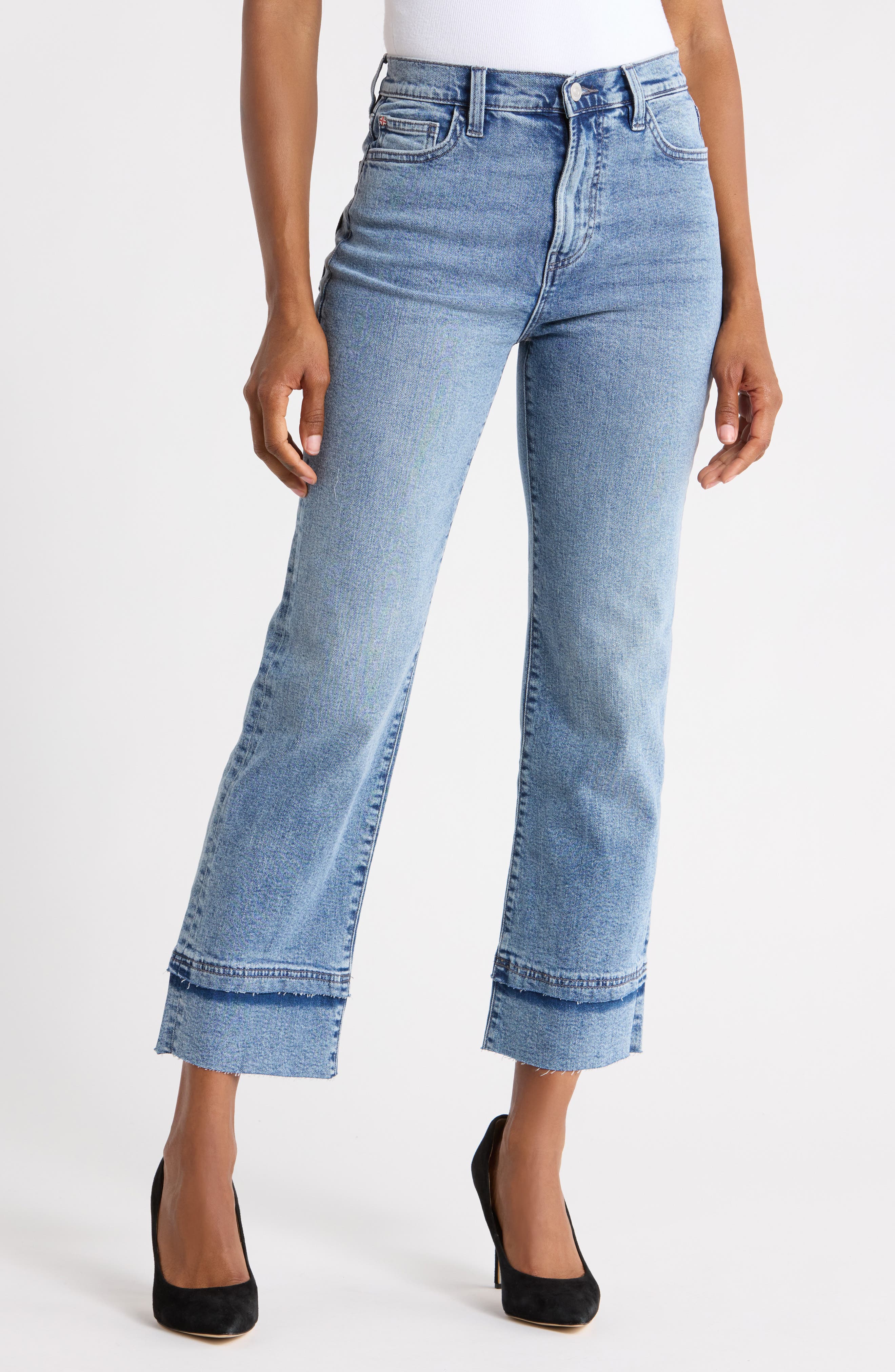 Noa High Waist Straight Leg Ankle Jeans