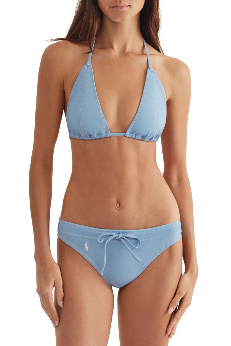 Modern Slider Triangle Bikini Top, Alternate, color, CAROLINA BLUE