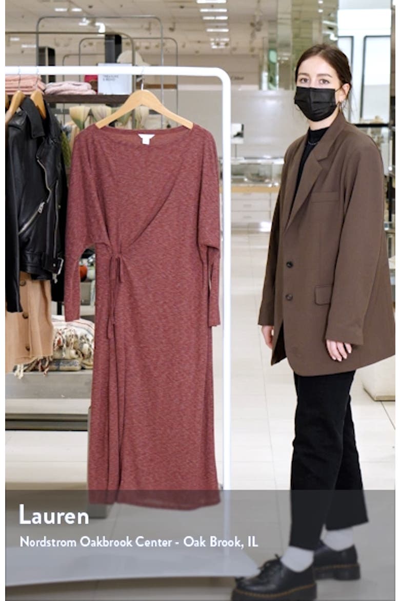 Cozy Long Sleeve Knit Wrap Dress video