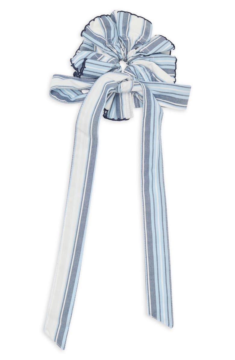 Damson Madder Garter Bun Wrap Scrunchie, Alternate, color,