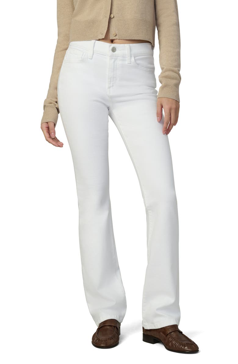 Joe's Ponte High Rise Bootcut Jeans, Main, color, White