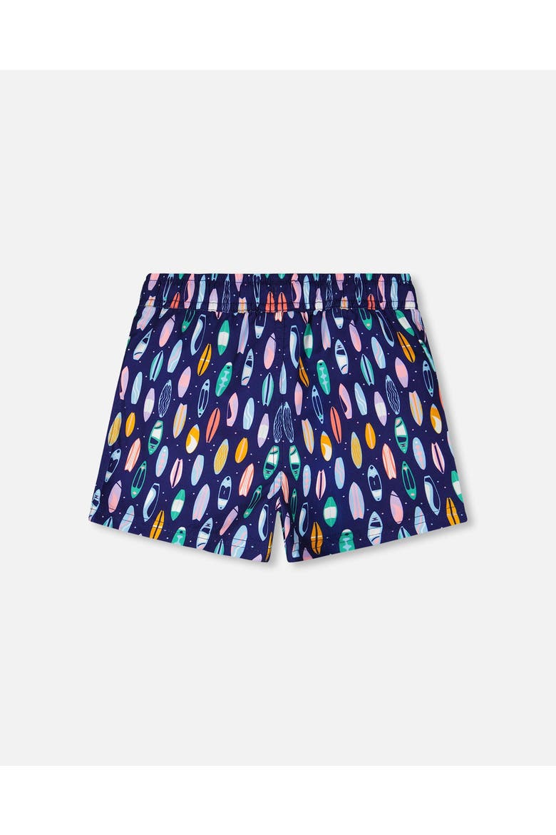 Mid Thigh Surfboard Boardshorts, Alternate, color, Blue Printed Surfboards