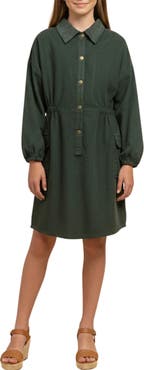 Hayden Girls Long Sleeve Cotton Corduroy Dress