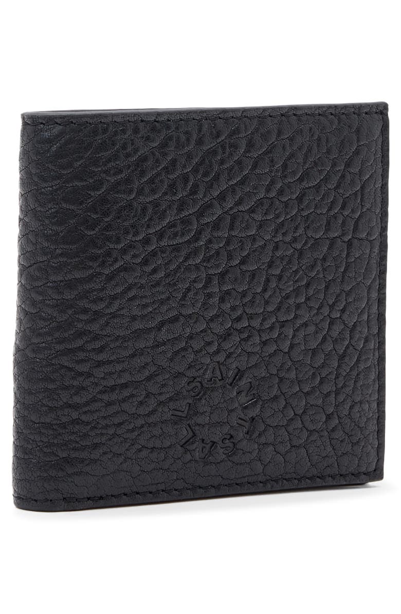 AllSaints Elkka Haven Leather Bifold Wallet, Alternate, color, Black