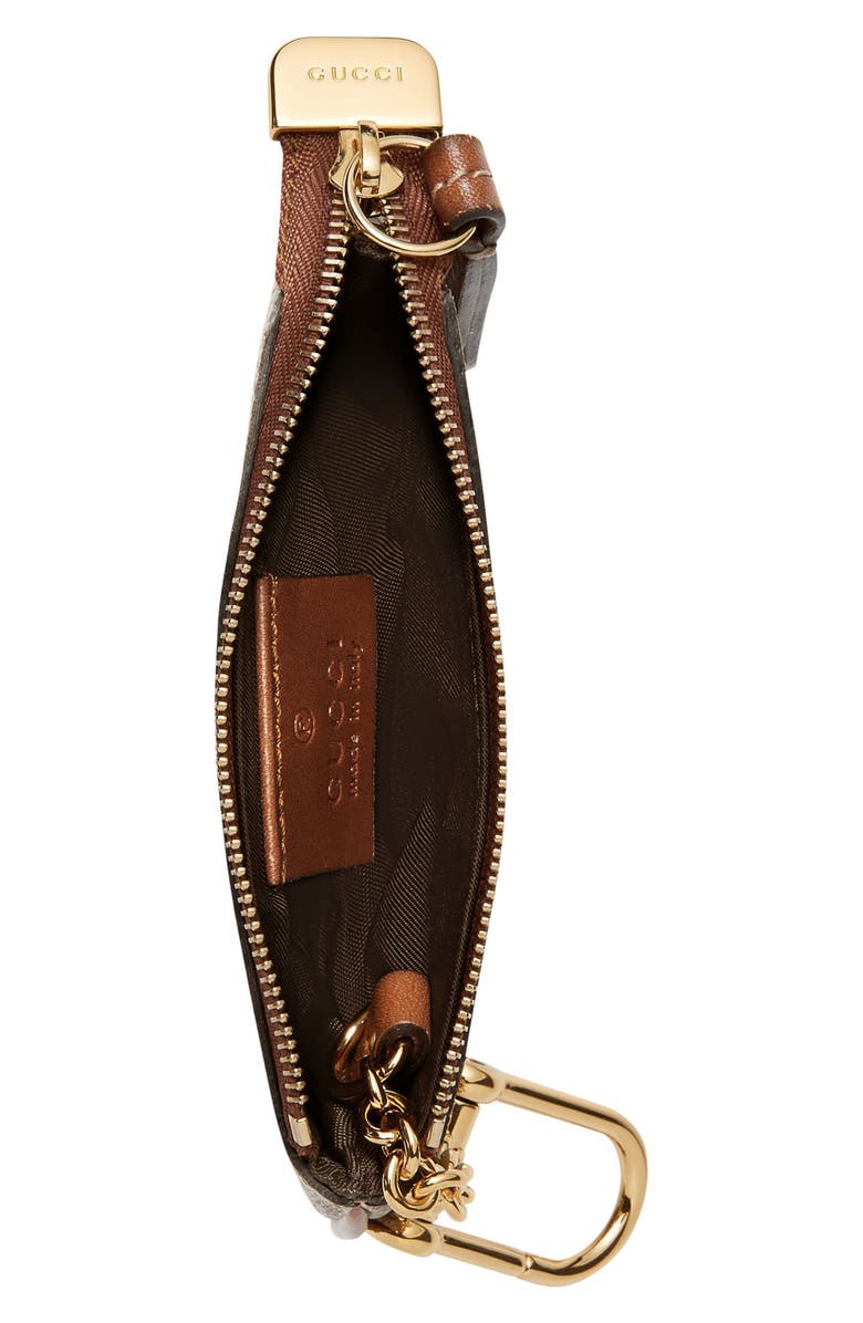 Gucci Linea GG Supreme Canvas Key Case Pouch, Alternate, color,