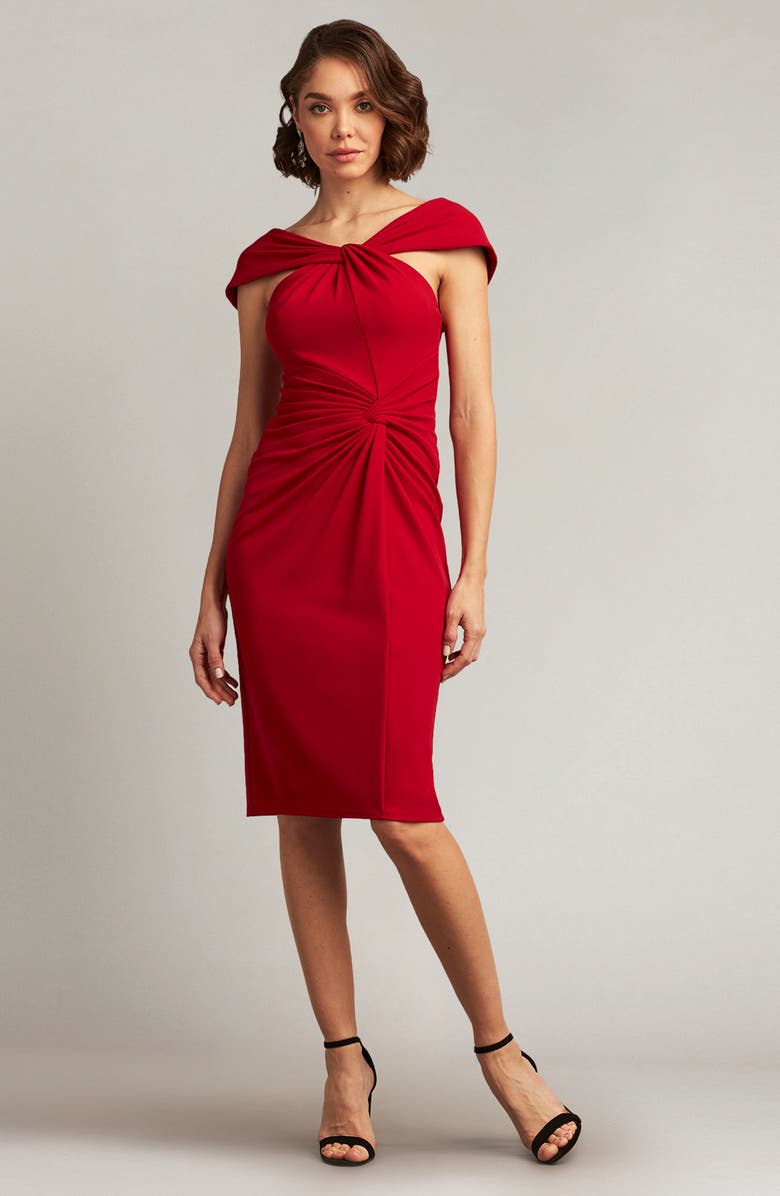 Tadashi Shoji Pleat Sheath Dress, Alternate, color, 