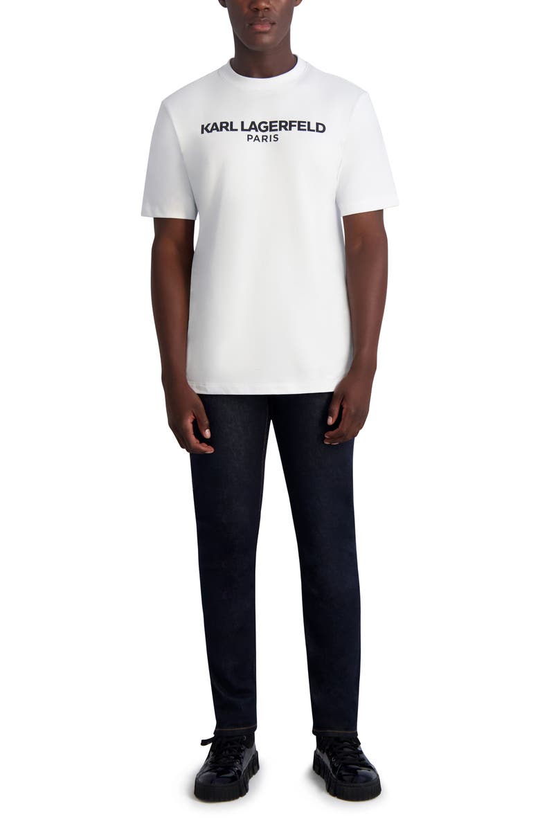 KARL LAGERFELD PARIS Coin Pocket Slim Fit Jeans, Alternate, color, 
