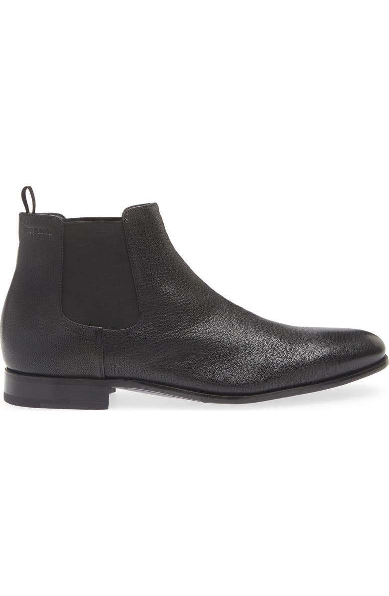 Prada Chelsea Boot, Alternate, color, Nero