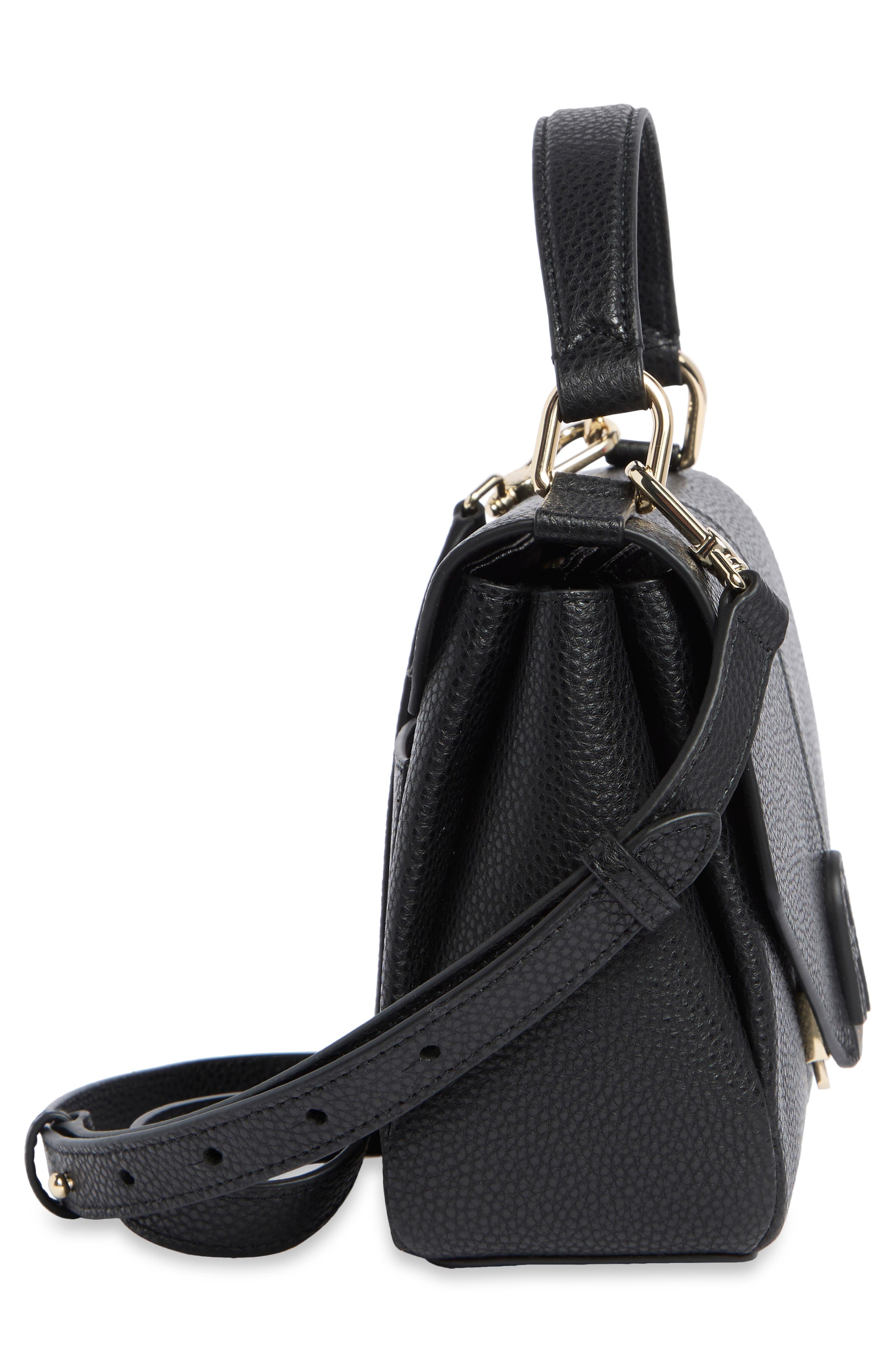 Furla Dafne Top Handle Satchel, Alternate, color, Nero