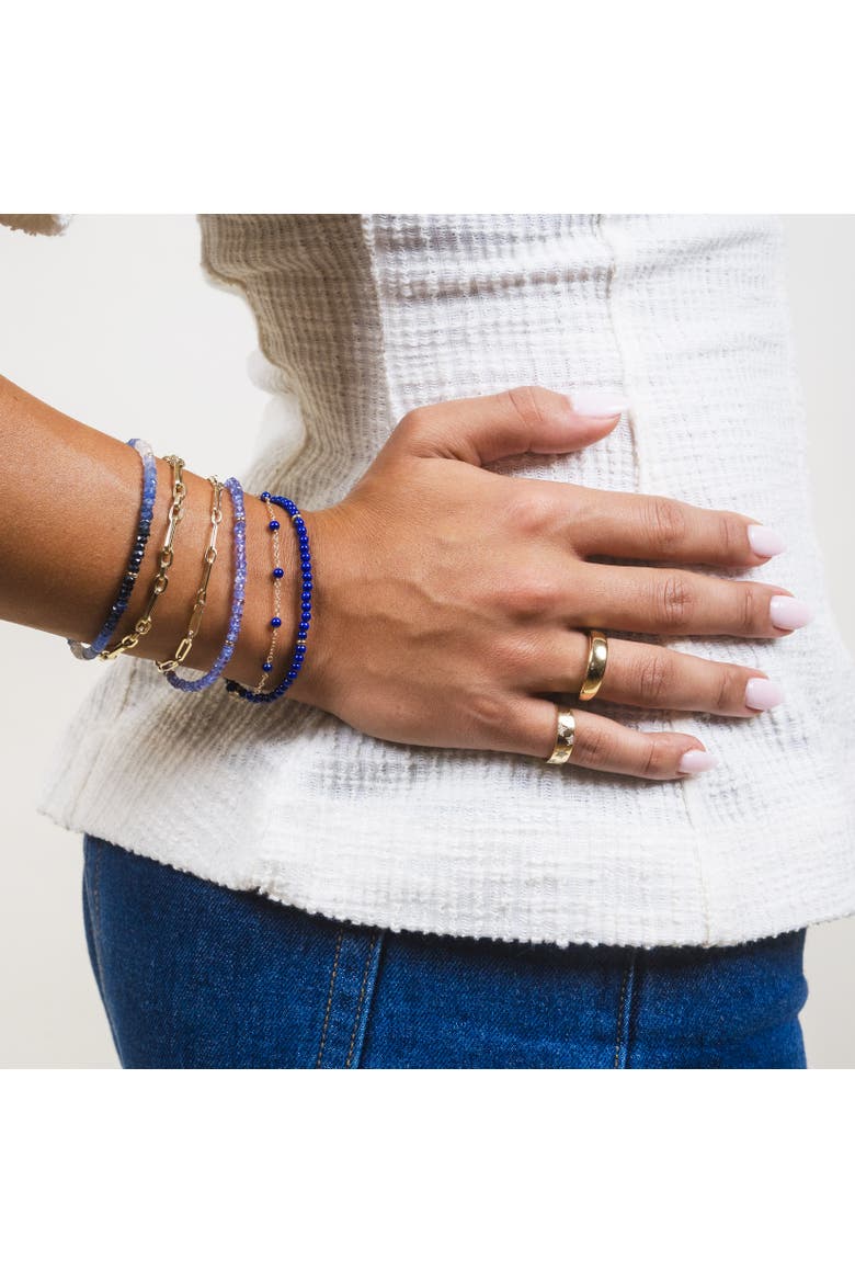 Lapis Bead Chain Bracelet, Alternate, color, Lapis