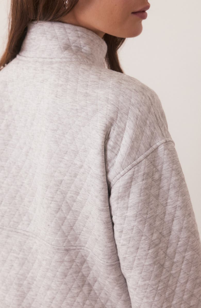 Marine Layer Corbet Quilted Half Zip Pullover, Alternate, color, 