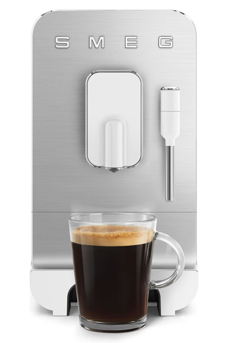 Fully Automatic Coffee Machine with Steamer, Alternate, color, MATTE WHITE