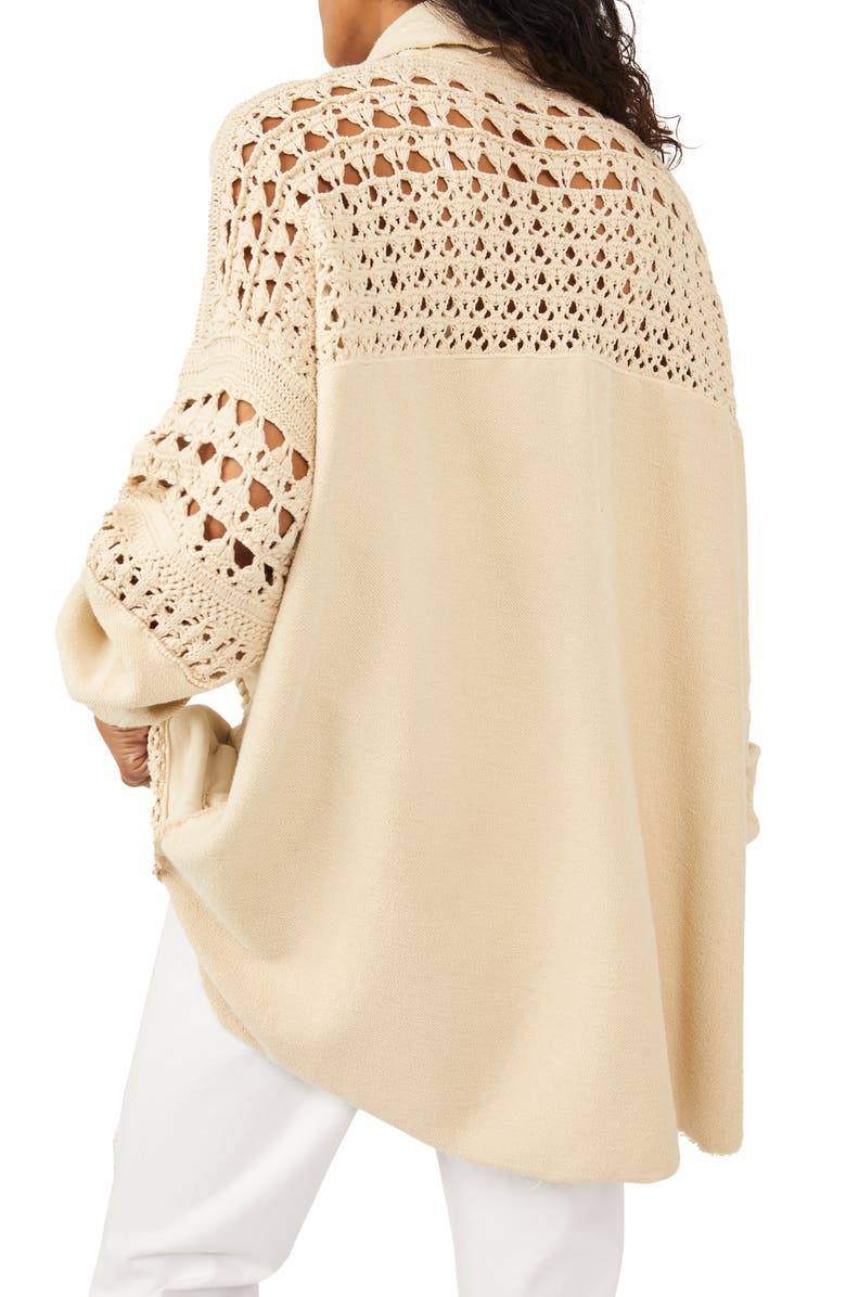 Free People Dune Bug Zip-Up Cotton Cardigan, Alternate, color,