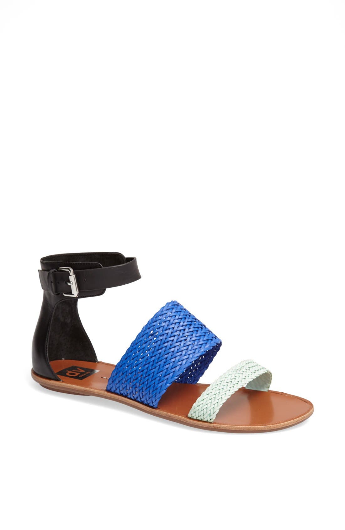 DV by Dolce Vita 'Viera' Ankle Strap Sandal, Main, color, BLACK MULTI STELLA