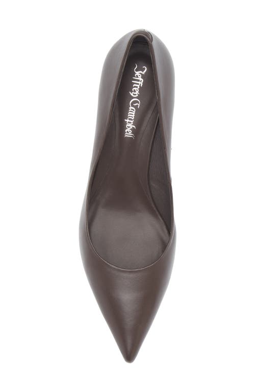 Jeffrey Campbell Miss Maam Pointed Toe Pump In Brown