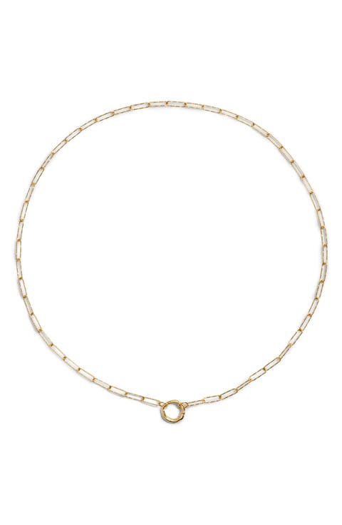 Alta Textured Charm Necklace