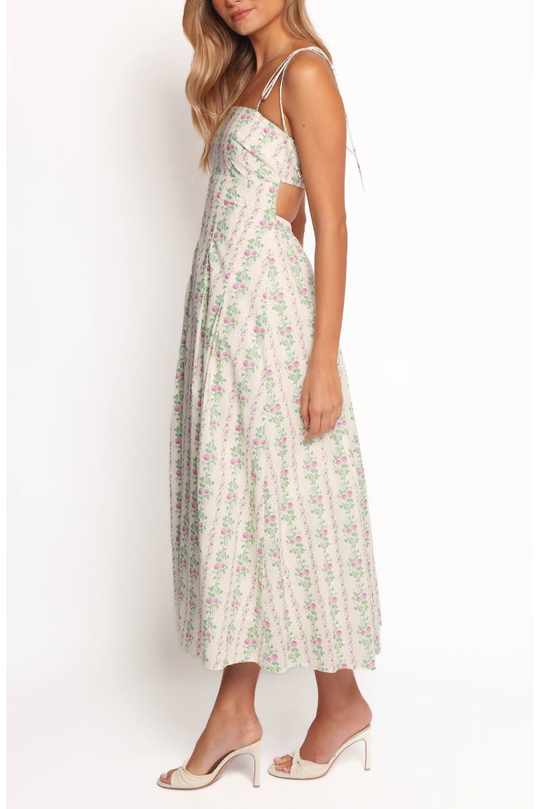 Emory Floral Sleeveless Maxi Sundress, Alternate, color, CREAM