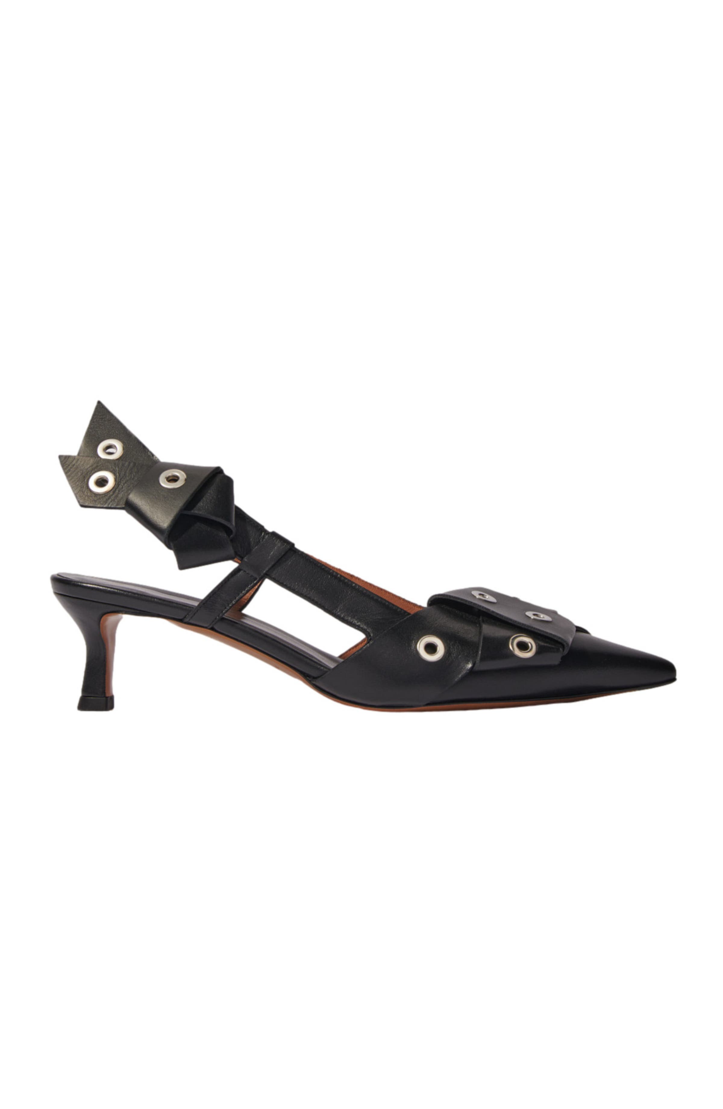 maje Pointed pumps with bow detail, Main, color, 