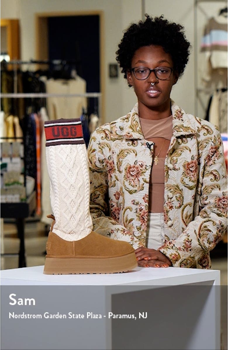 Classic Sweater Letter Boot, sales video thumbnail
