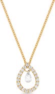 Bony Levy 18K Gold Liora Natural Dancing Diamond Pear Pendant Necklace (Online Trunk Show)