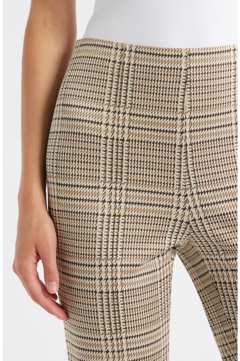 Irina Ponte Kick Flare Pants, Alternate, color, TAN MULTI