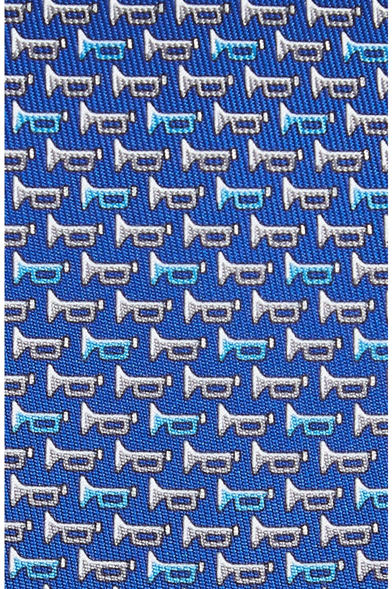 Salvatore Ferragamo Idris Print Silk Tie, Alternate, color, F.BLUE