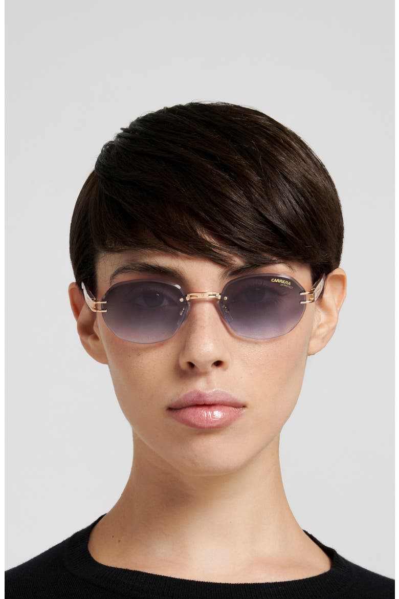 1088/S 53mm Gradient Oval Sunglasses, Alternate, color, GOLD GREY/ GREY AZURE