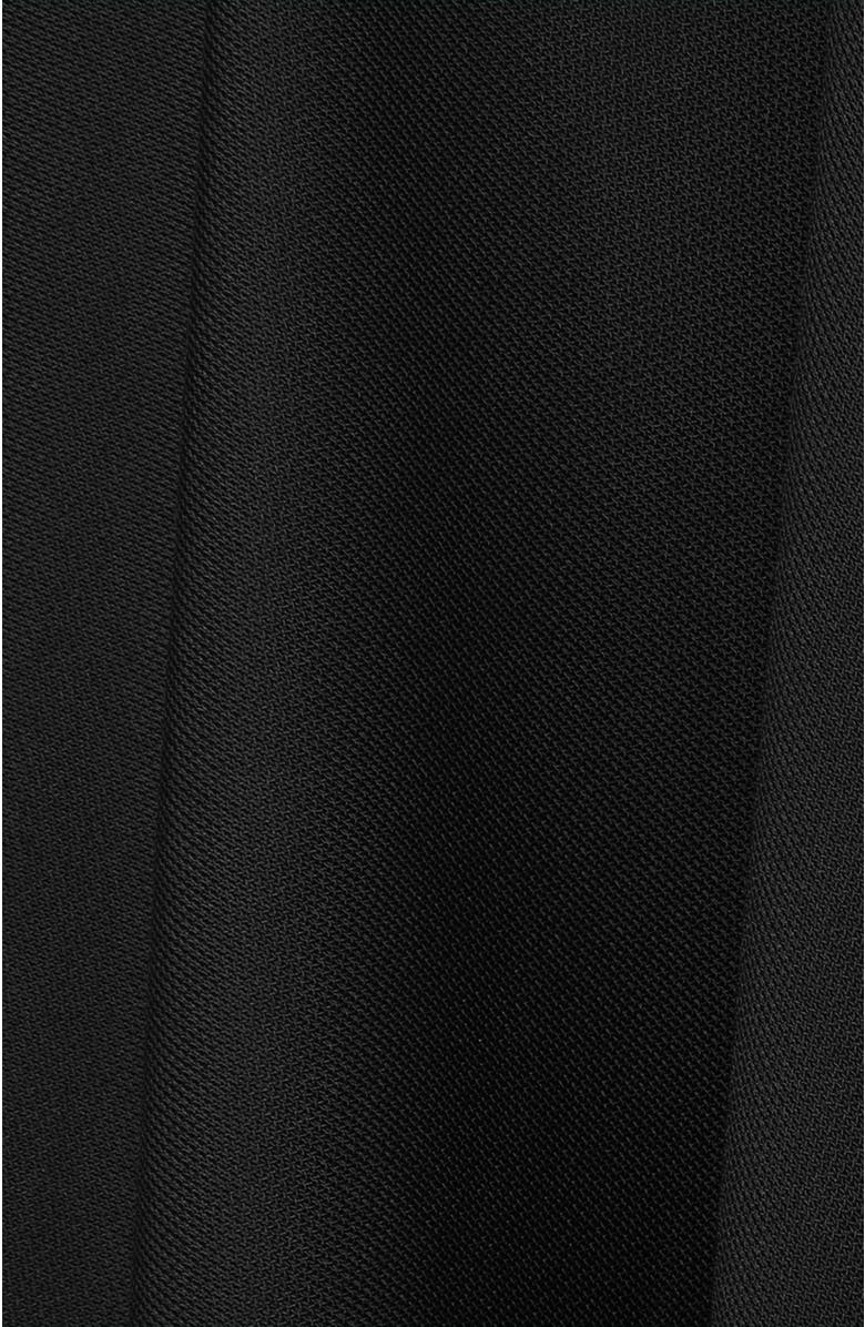 Santorelli TANI Sleeveless Midi Dress with Asymmetric Skirt Panel in Luxury Jersey, Alternate, color, Black