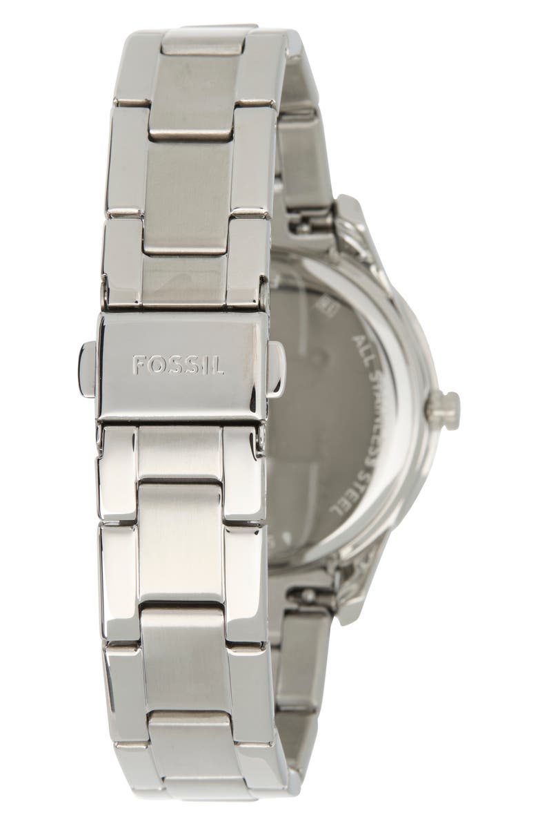 Fossil Stella Crystal Multifunction Bracelet Watch, 37mm, Alternate, color, Stainless